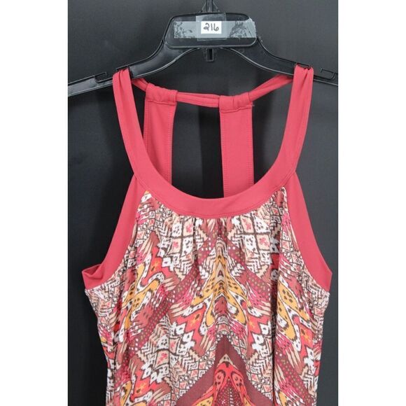 Prana Cantine Dress MEDIUM Crushed Cran Marrakesh Athletic Halter Strap - Picture 4 of 10